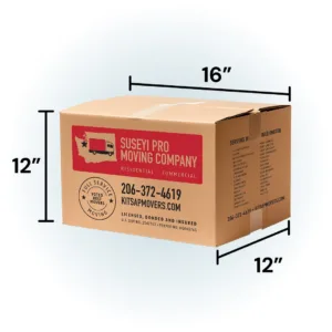 cardboard-moving-box-SMALL-kitsap-pro-movers Small Cardboard Moving Box - 16 in. L x 12 in. W x 12 in. D