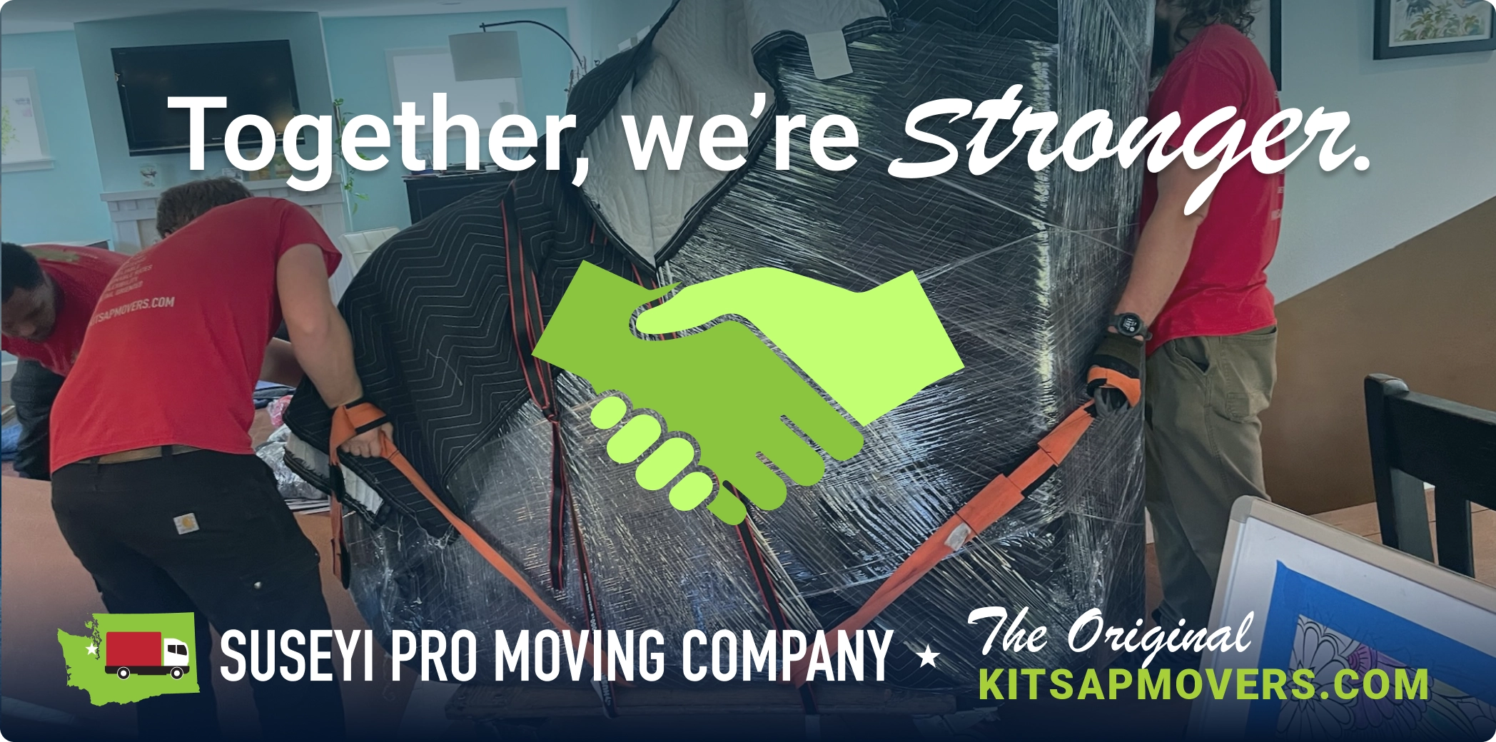 Together, we're Stronger. Suseyi Pro Moving Company. The Original kitsapmovers.com