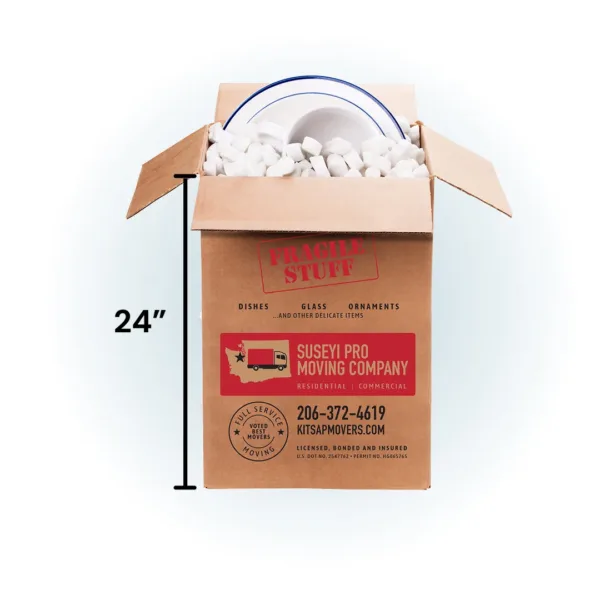 Dishpack Cardboard Moving Box - 18 in. L x 18 in. W x 24 in. D