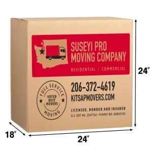 x-large-box X-Large Cardboard Moving Box - 24 in. L x 18 in. W x 24 in. D